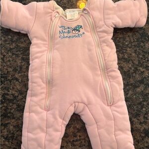 Baby Merlin's Magic Sleepsuit in Pink